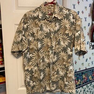 Men's Tropical Leaf Print Shirt